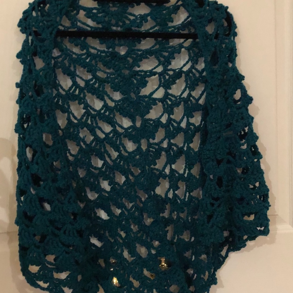 Original handmade crocheted Shawl